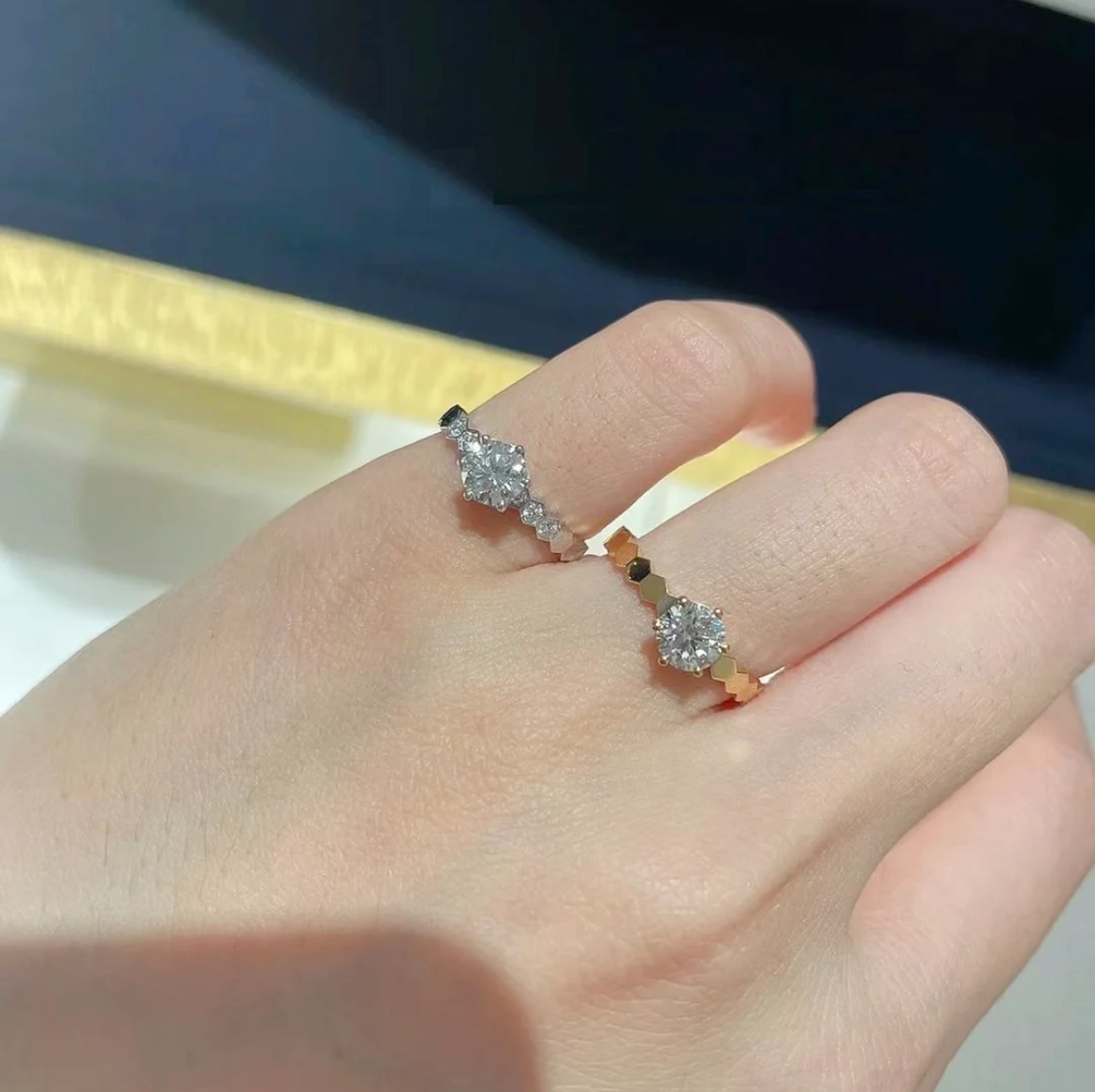 18k 하이엔드 미러급 쇼메 비드 쇼메 반지 (구성품 풀박스)