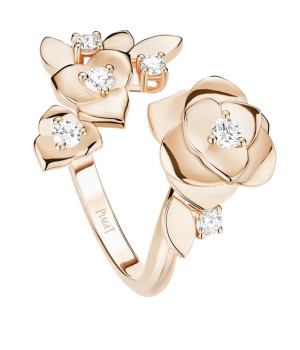 18K 하이엔드 미러급 피아제 로즈 링 반지 G34UX700