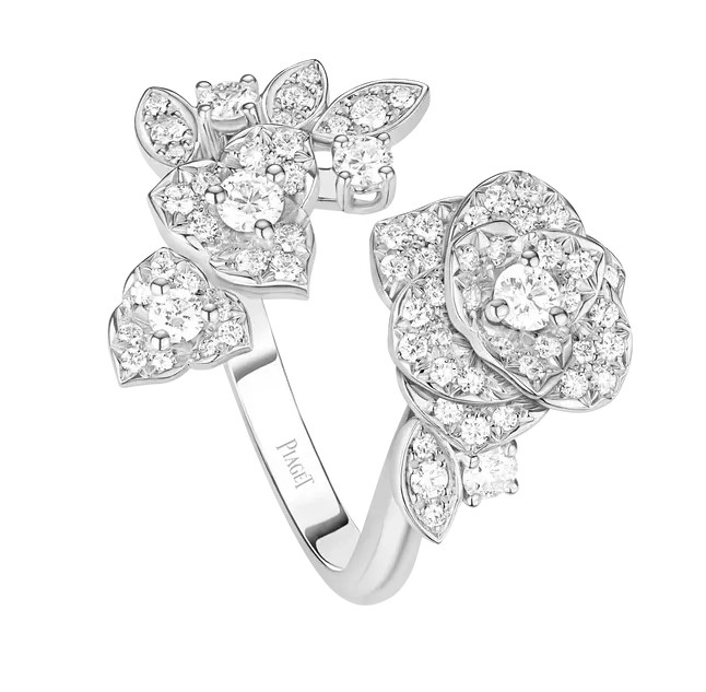 18K 하이엔드 미러급 피아제 로즈 링 반지 G34UX800