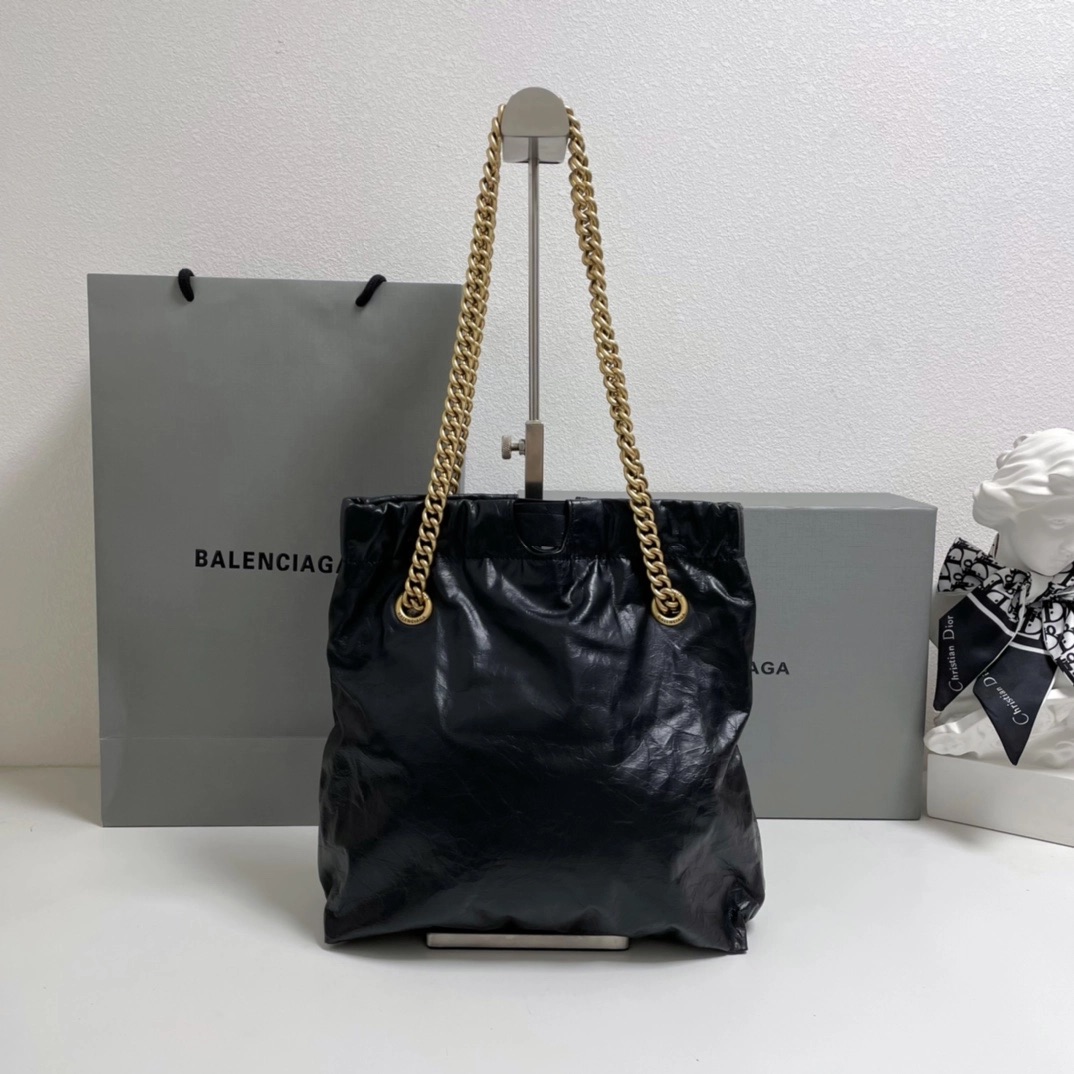 발렌시아가 크러쉬 체인 토트백