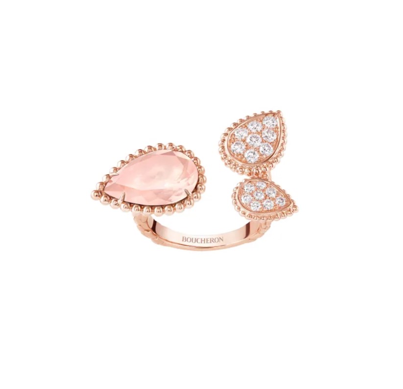 18K 하이엔드 미러급 부쉐론 쎄뻥 보헴 링 트리플 모티브 03217