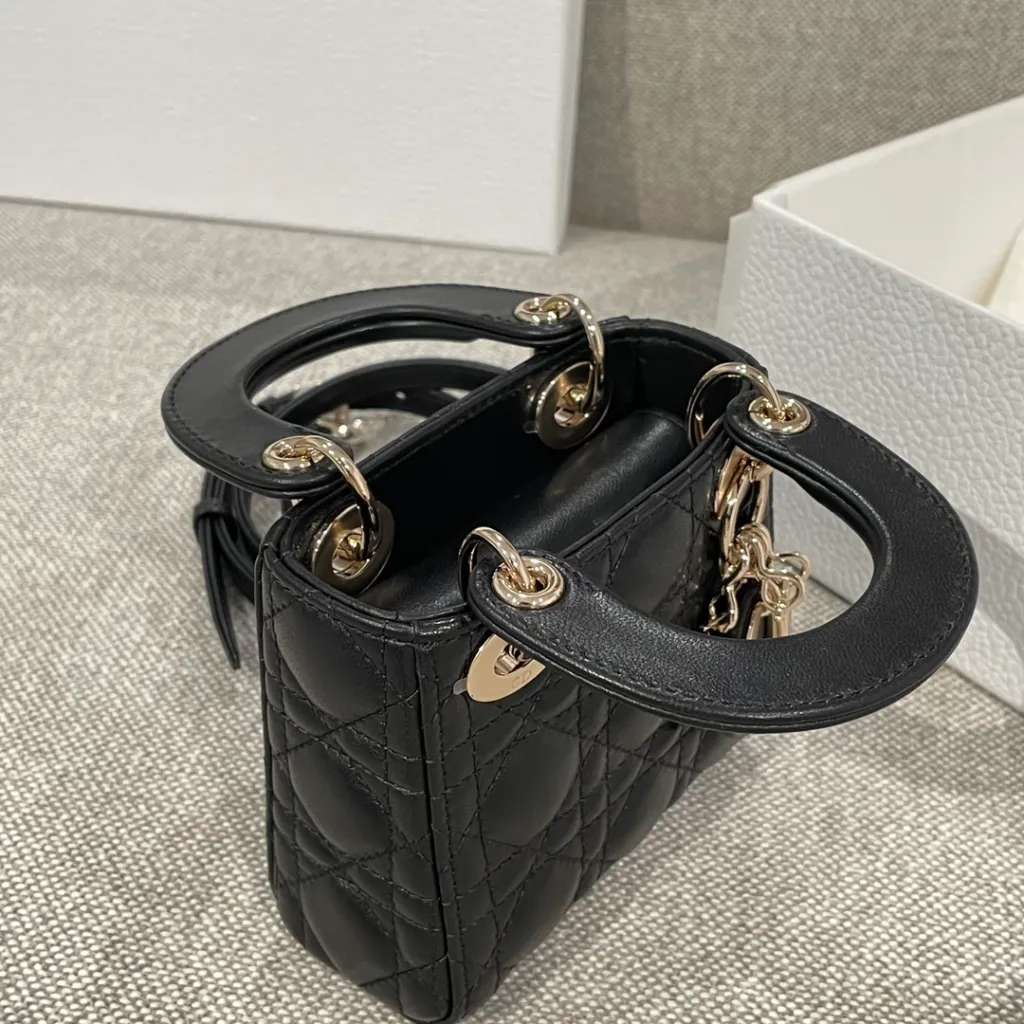 디올 레이디 디올 마이크로 백 블랙