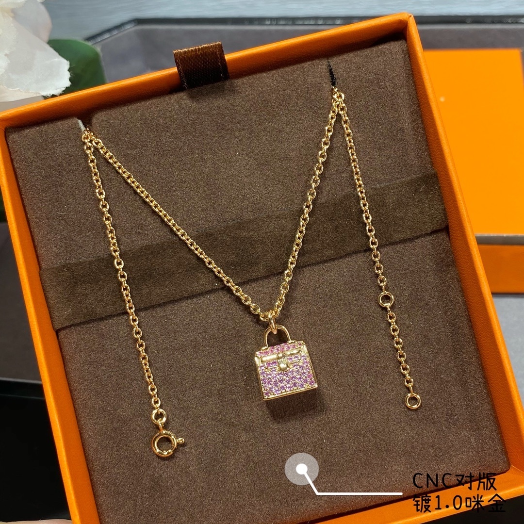 18K 하이엔드 미러급 에르메스 콘스탄스,켈리백 아뮬렛 목걸이 (구성품 풀박스)