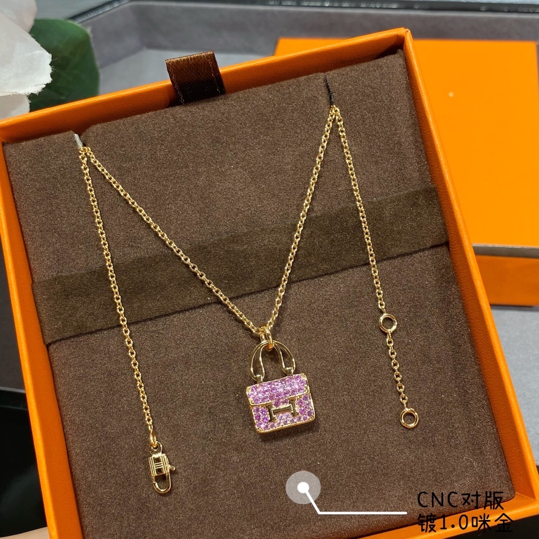 18K 하이엔드 미러급 에르메스 콘스탄스,켈리백 아뮬렛 목걸이 (구성품 풀박스)