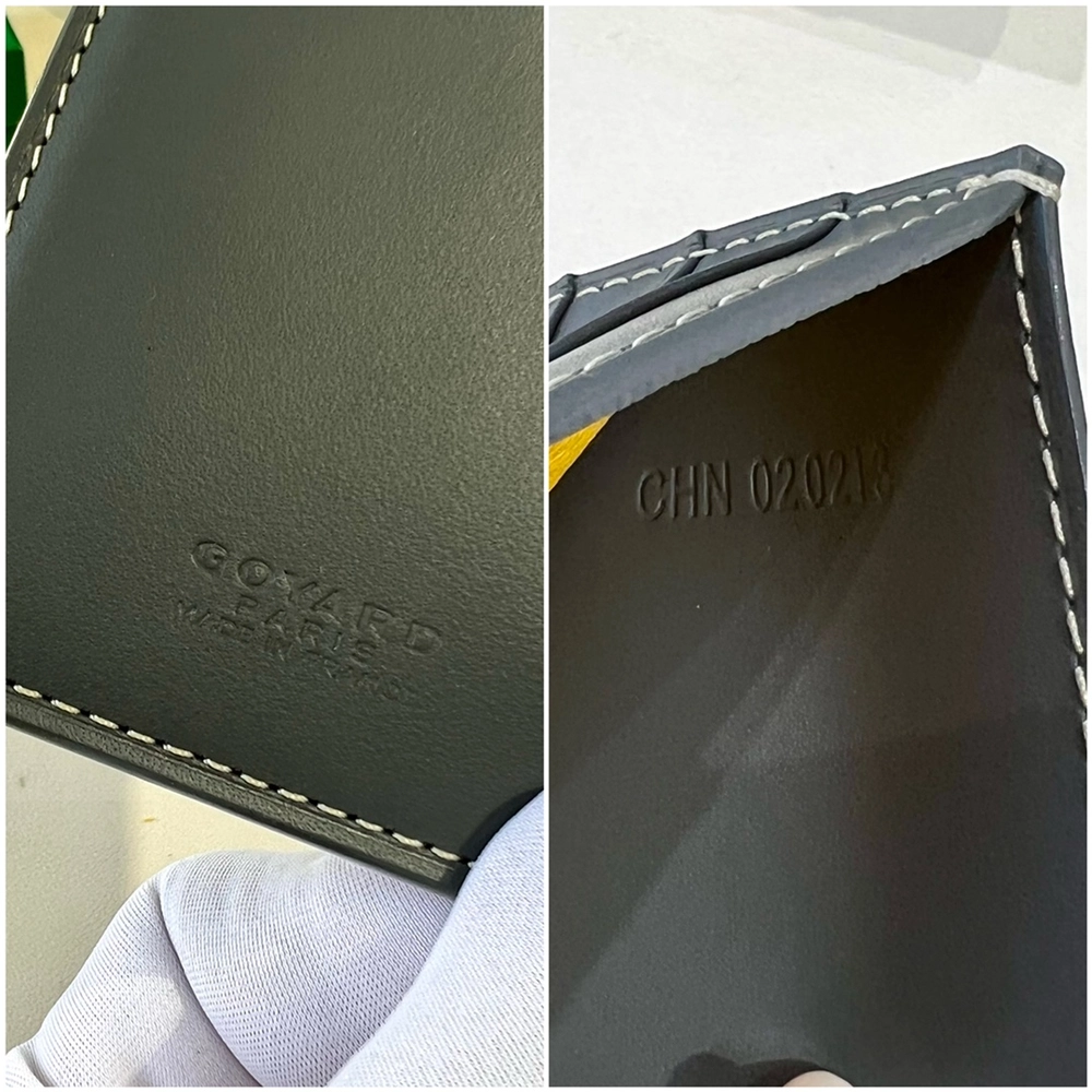 고야드 생피에르 카드 지갑 그레이