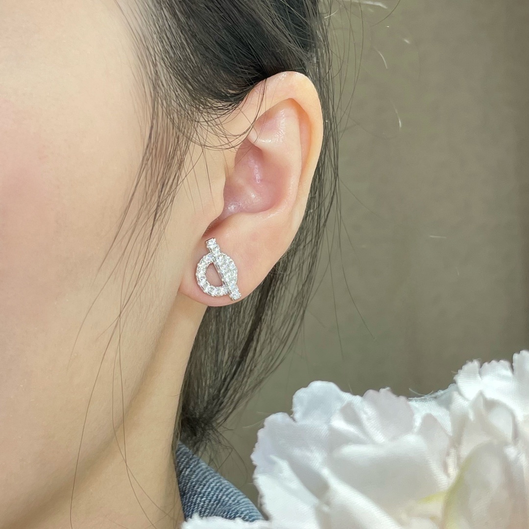 18K 하이엔드 미러급 에르메스 피네스 귀걸이 (구성품 풀박스)