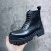 발렌시아가 스네이크 텍스처 바이커 부츠