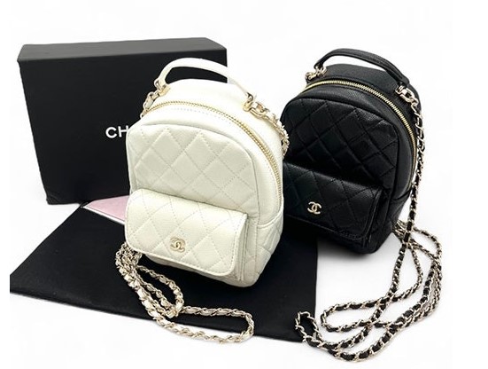 (국내배송) [CHANEL] 샤넬 25ss 크루즈 컬렉션 캐비어 탑핸들 미니 백팩