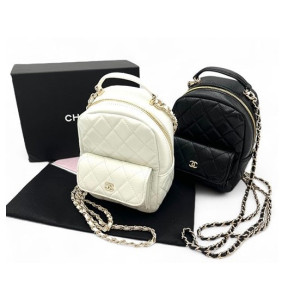 (국내배송) [CHANEL] 샤넬 25ss 크루즈 컬렉션 캐비어 탑핸들 미니 백팩