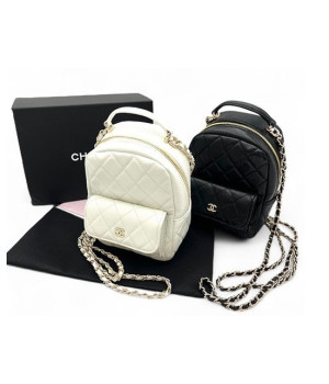 (국내배송) [CHANEL] 샤넬 25ss 크루즈 컬렉션 캐비어 탑핸들 미니 백팩