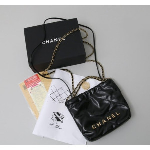 (국내배송) [CHANEL] 샤넬 22백 미니 금장 크로스백