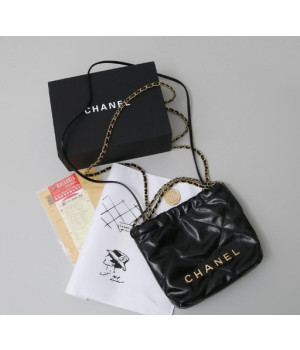 (국내배송) [CHANEL] 샤넬 22백 미니 금장 크로스백