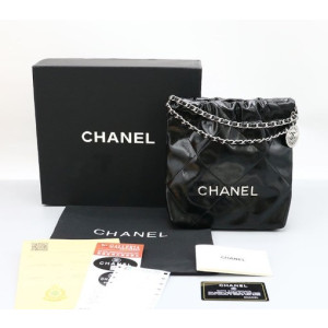(국내배송) [CHANEL] 샤넬 22백 미니 은장 크로스백 (은장)
