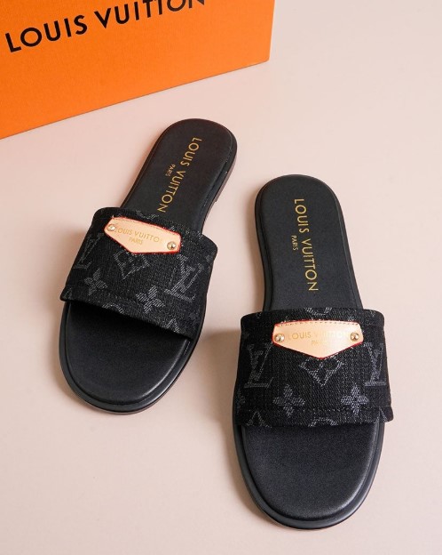 (국내배송) 루이비통 모노그램 자카드 데님 슬라이드