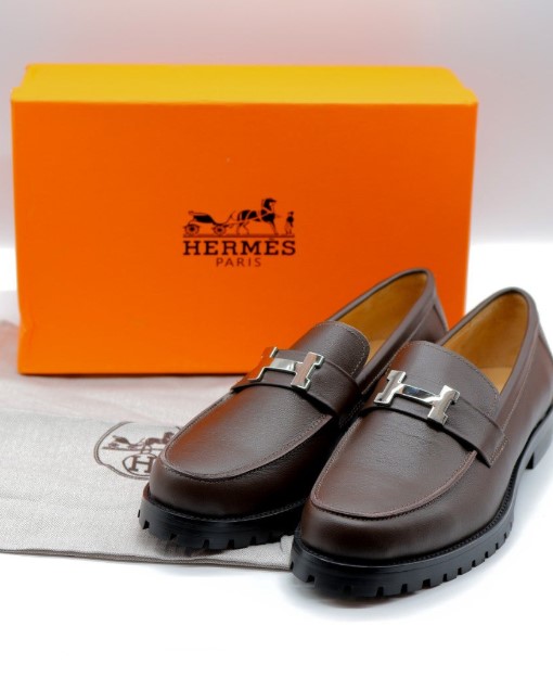 (국내배송) 에르메스 그레고리 로퍼 다크브라운