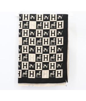 (국내배송) 에르메스 H로고 양면 머플러