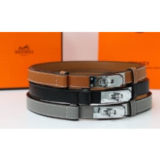 (국내배송) 에르메스 켈리(Kelly) 18 실버 버클 벨트