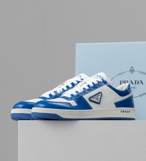 (국내배송) 프라다 다운타운 레더 스니커즈