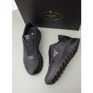 (국내배송) 프라다 가죽 리나일론 하이탑 스니커즈