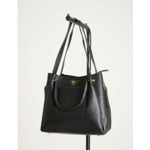 (국내배송) 프라다 레더 금장 투웨이 백