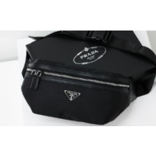 (국내배송) 프라다 리나일론 사피아노 레더 벨트백