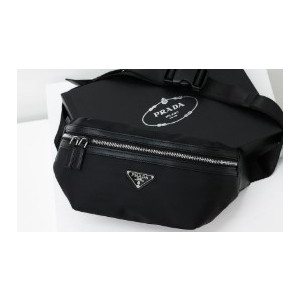 (국내배송) 프라다 리나일론 사피아노 레더 벨트백