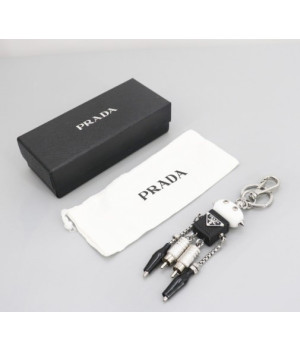 (국내배송) 프라다 로봇 사피아노 가죽 키링&백참