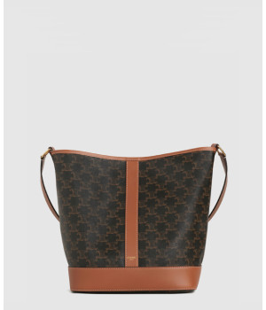 셀린느 미디움 버킷백 트리옹프 캔버스 191132