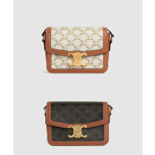 셀린느 틴 트리오페 캔버스 숄더백 188882