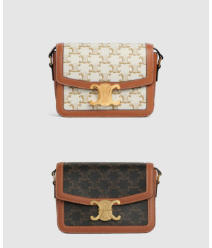 셀린느 틴 트리오페 캔버스 숄더백 188882