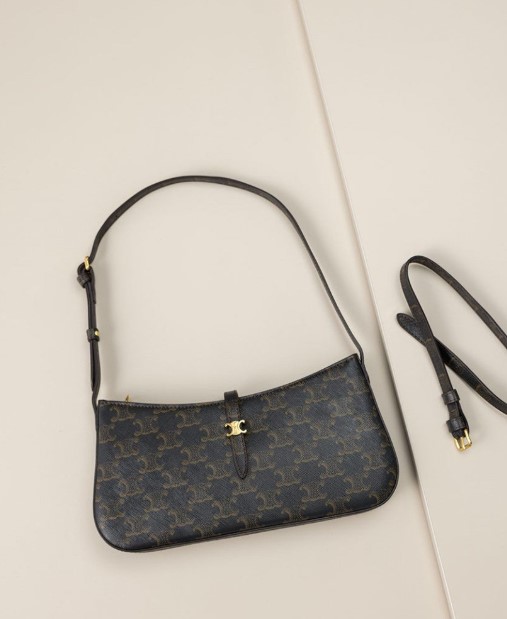 (국내배송) 셀린느 티나 숄더백 트리옹프 캔버스