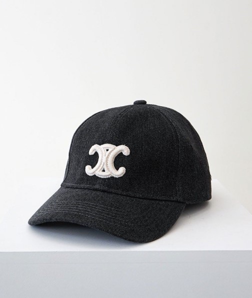 (국내배송) 셀린느 남여공용 트리오페 로고 데님 볼캡