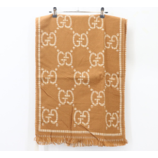 (국내배송) 구찌 자카드 패턴 양면 울 머플러