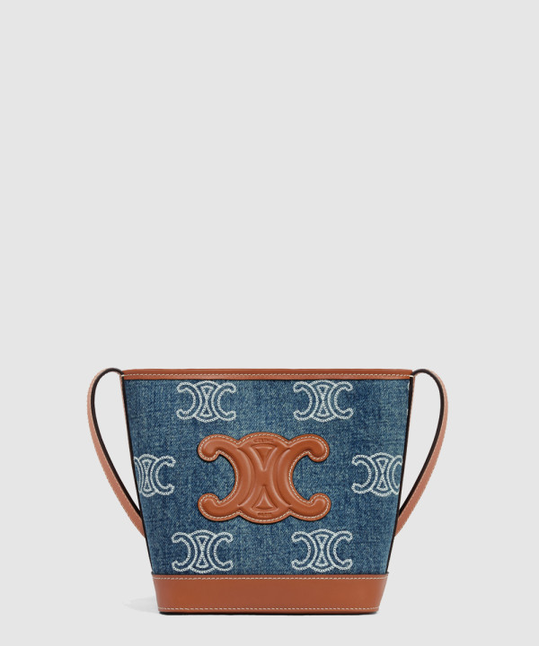 셀린느 미니 버킷 퀴르 트리옹프 데님 10L432