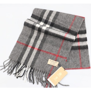 (국내배송) 버버리 슬림 체크 캐시미어 머플러