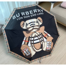 (국내배송) 버버리 보타이 테디베어 블랙 3단 자동우산&양산 겸용