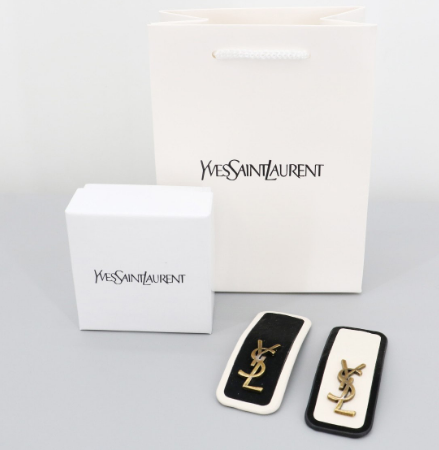 (국내배송) 생로랑 로고 헤어핀