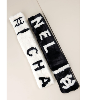 (국내배송) 샤넬 수입고급 CC 레터링 로고 시어링 퍼 머플러