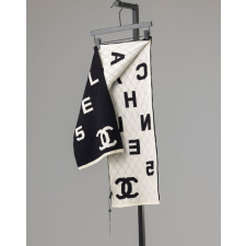 (국내배송) 샤넬 수입고급 로고 짜임 양면 머플러