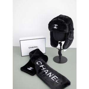 (국내배송) 코코샤넬 시어링 트래퍼 햇 & 머플러 세트