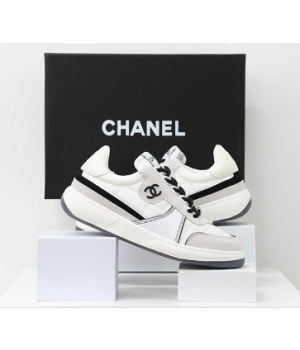 (국내배송) 샤넬 테니스 패브릭 카프스킨 스웨이드 스니커즈