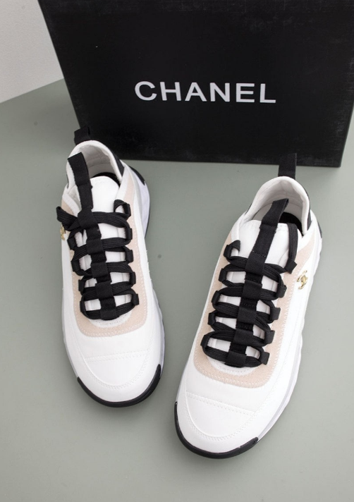 (국내배송) 샤넬 믹스드파이버 스니커즈 벨벳 카프스킨