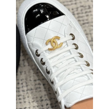 (국내배송) 샤넬 25A cc로고 트위드 펜던트 퀄팅 스니커즈