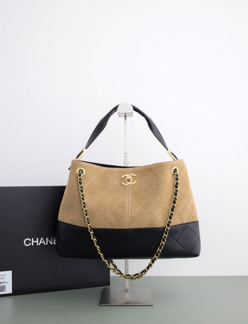 (국내배송) 샤넬 배색 카프스킨 쇼핑백