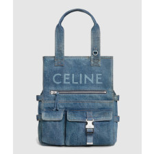 셀린느 데님 캔버스 토트백 116072