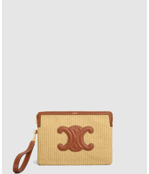 셀린느 스몰 트리옹프 스트랩 파우치 10J502