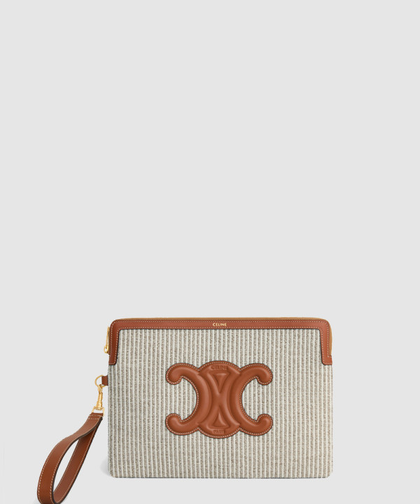 셀린느 스몰 트리옹프 스트랩 파우치 10J502