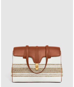 셀린느 미디움 16백 소프트 트위드 숄더백 195542