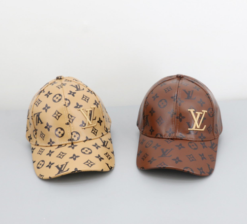(국내배송) 루이비통 가죽 패턴 볼캡 모자