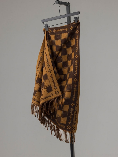 (국내배송) 루이비통 다미에 그라데이션 겨울 머플러